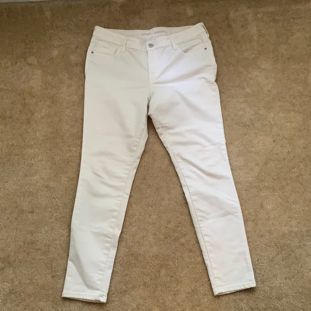 White, Old Navy Rockstar jeans